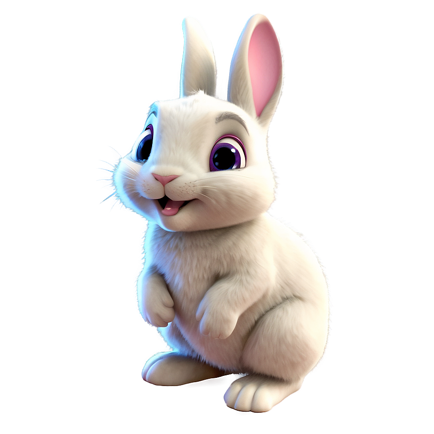 Animated Bunny Character Png Rna PNG image