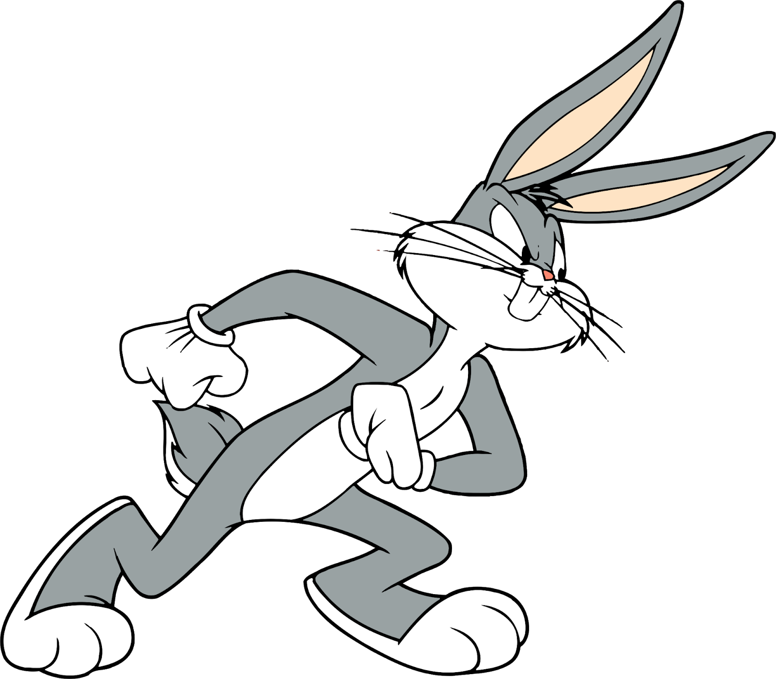 Animated Bunny Character Sneaking PNG image