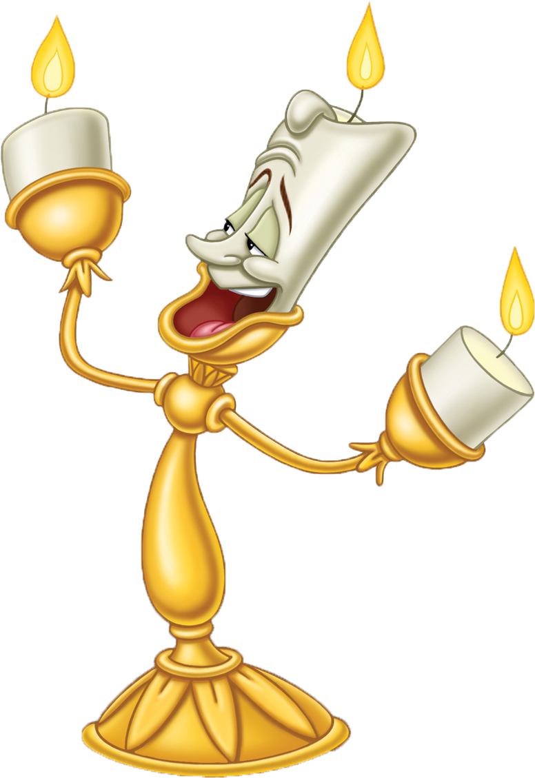 Animated Candelabra Character PNG image