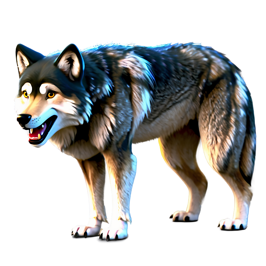 Animated Cartoon Wolf Png 05032024 PNG image