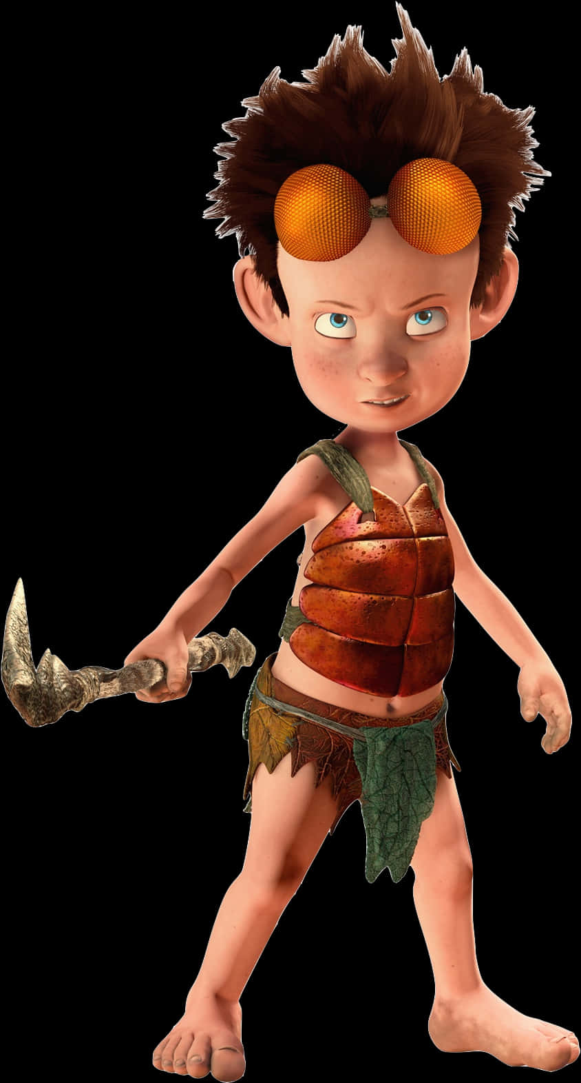 Animated Caveman Character PNG image