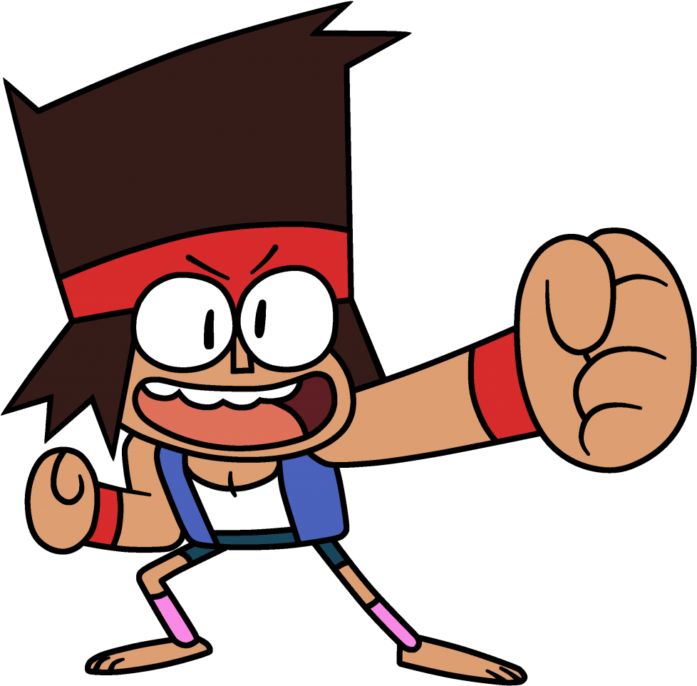 Animated Character Action Pose PNG image