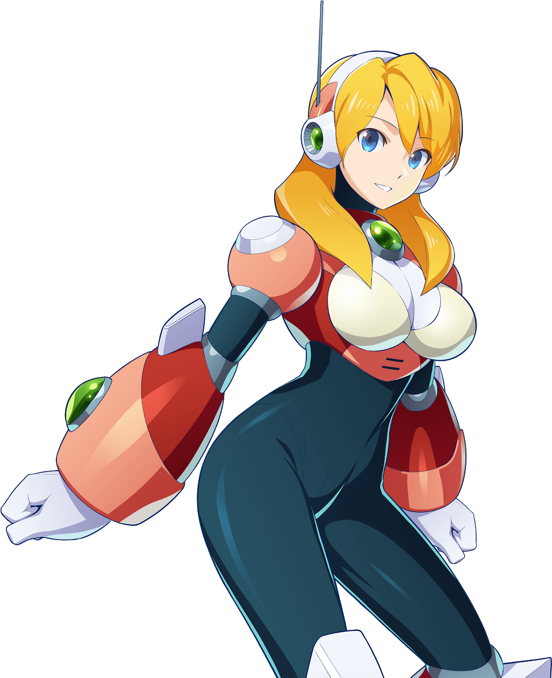 Animated Character Alia Mega Man Series PNG image