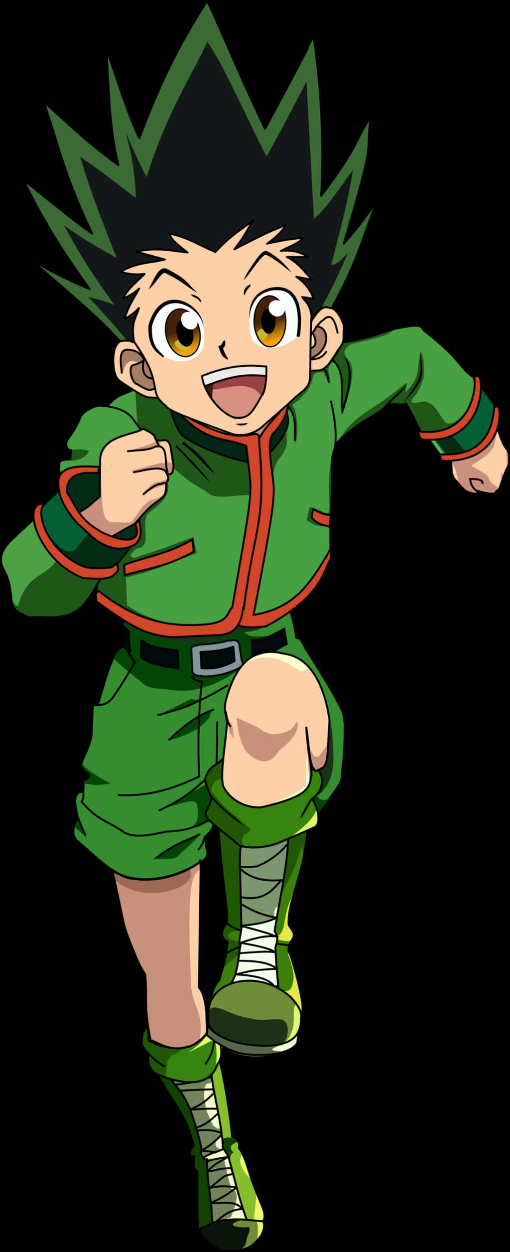Animated Character Green Outfit PNG image