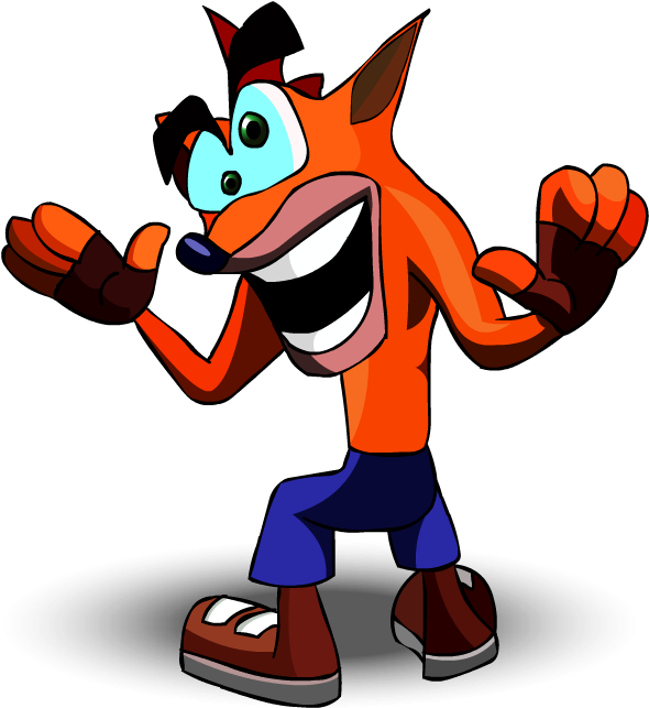 Animated Character Orange Marsupial PNG image