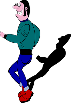 Animated Character Striding Confidently PNG image