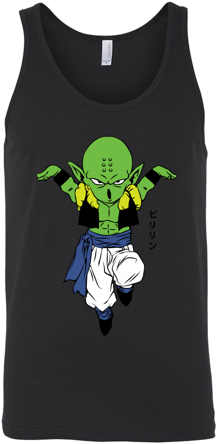 Animated Character Tank Top Design PNG image