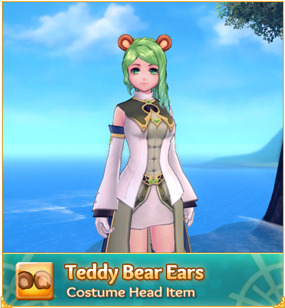 Animated Character Teddy Bear Ears Costume PNG image