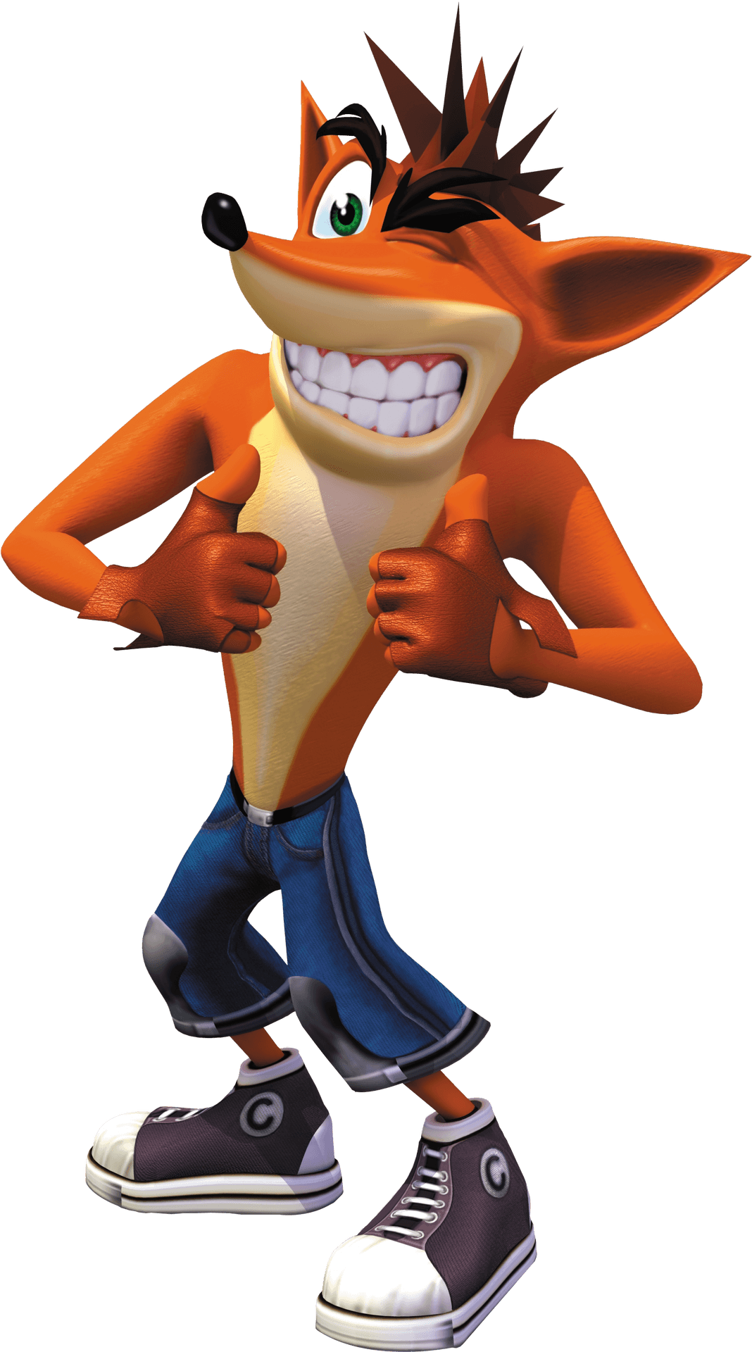 Animated Character Thumbs Up PNG image
