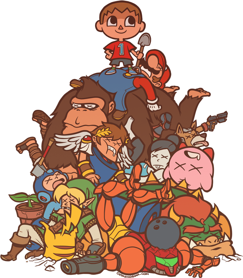 Animated Character Victory Pile Up PNG image