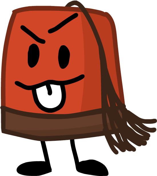 Animated Character Wearing Fez PNG image