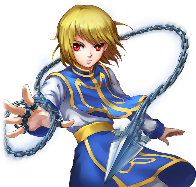 Animated Character With Chain Weapon PNG image