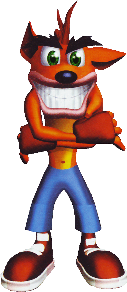 Animated Character With Crossed Arms PNG image
