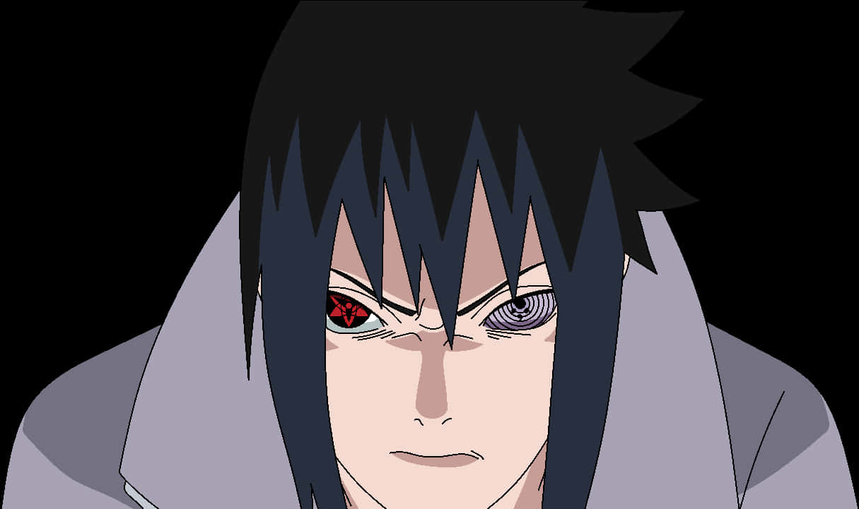 Animated Character With Rinnegan PNG image