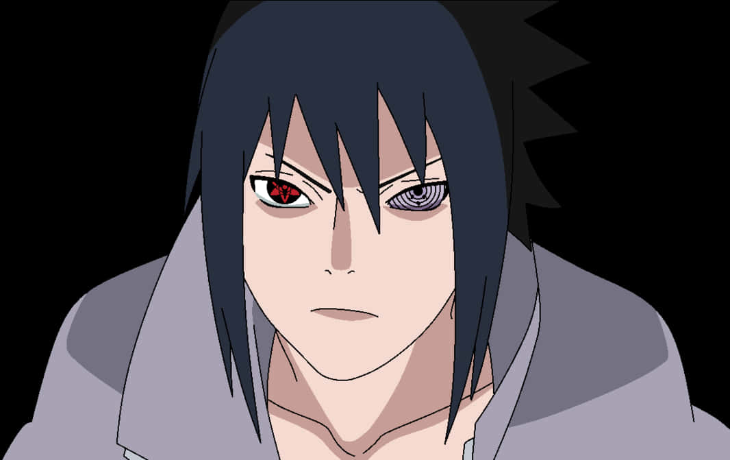 Animated Character With Rinnegan PNG image