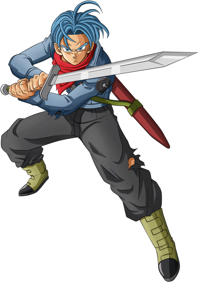 Animated Character With Sword PNG image
