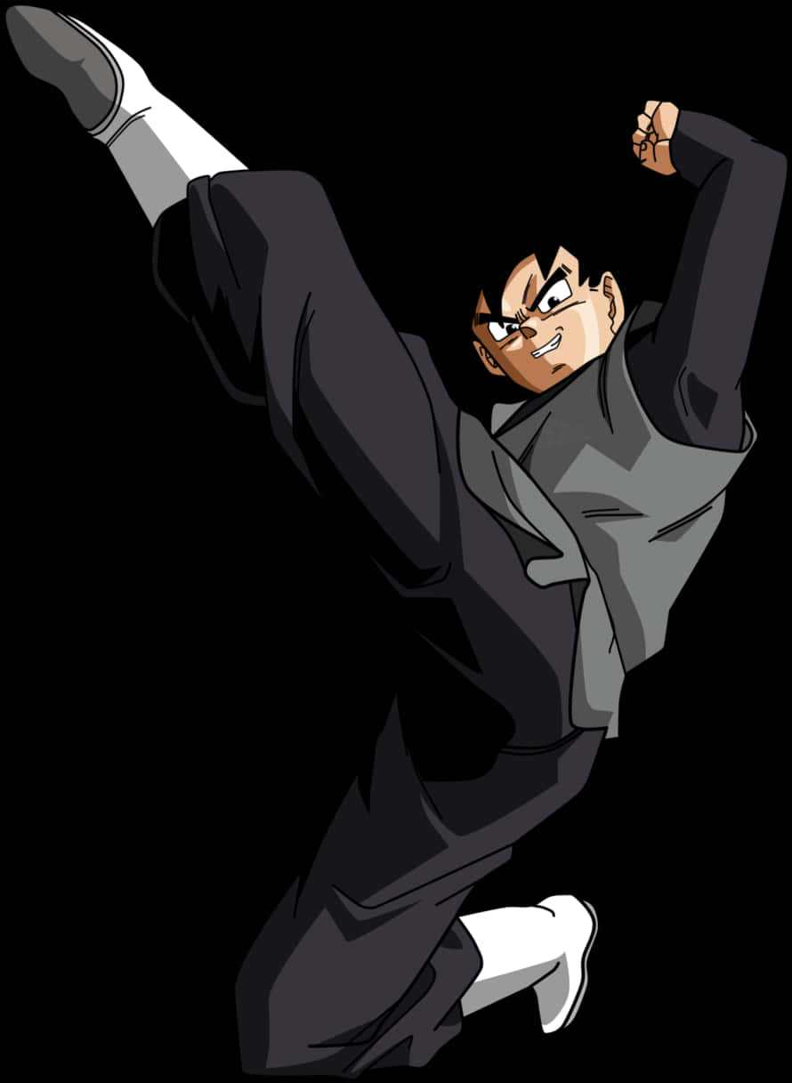 Animated Characterin Action Pose PNG image