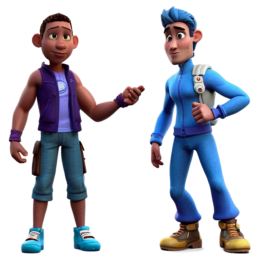 Animated Characters Standing Png 06122024 PNG image