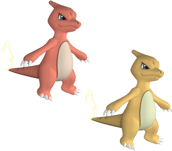 Animated Charmanderand Charmeleon PNG image