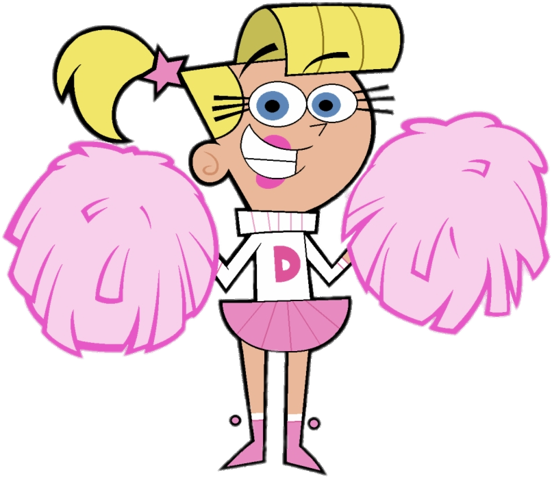 Animated Cheerleader Cartoon Character PNG image