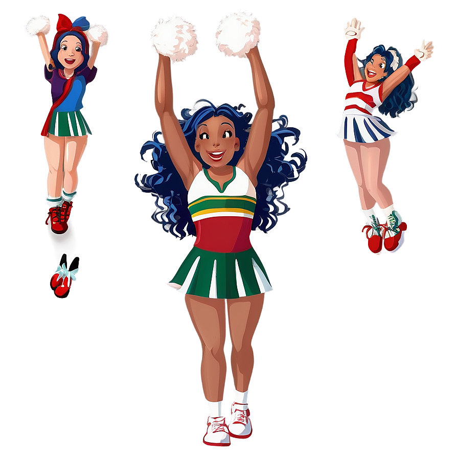 Animated Cheerleader Jump Png Cog60 PNG image