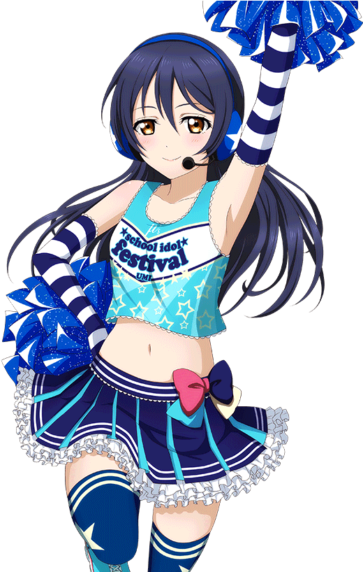 Animated Cheerleader Pose PNG image