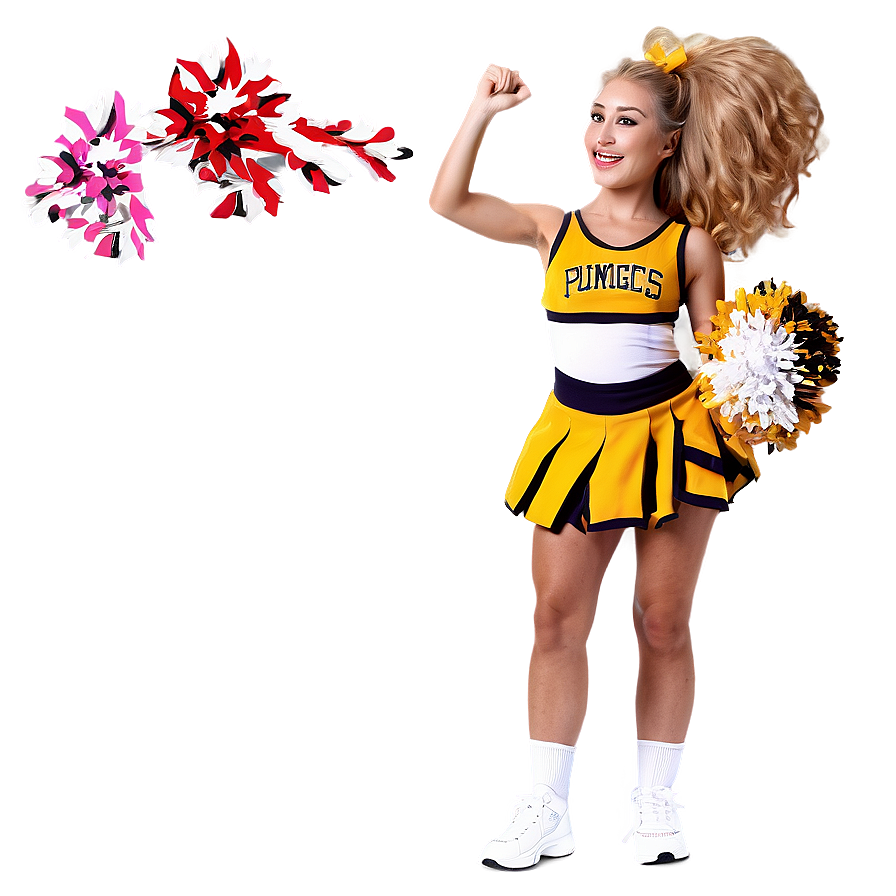 Animated Cheerleader Wave Png 05252024 PNG image