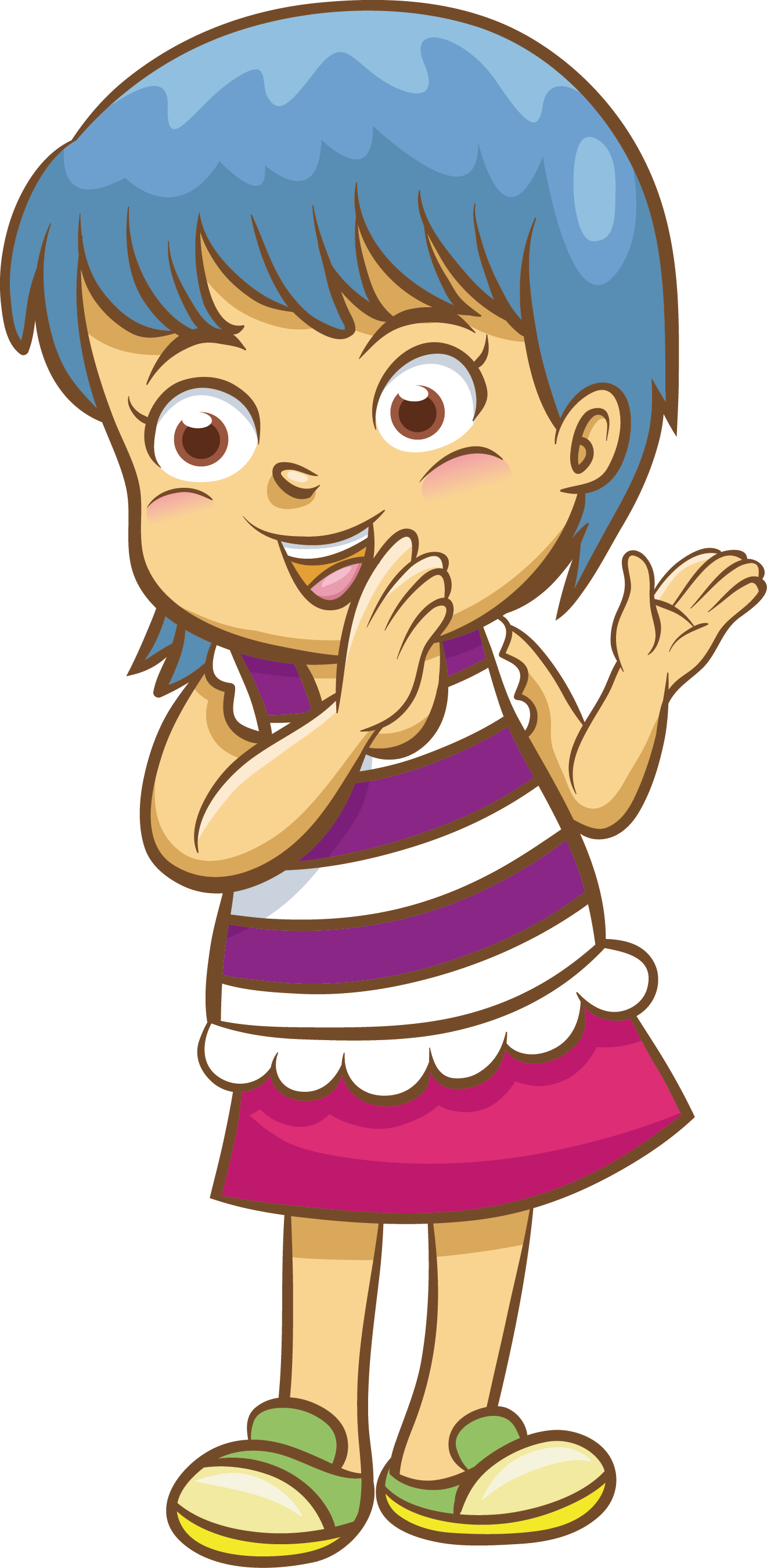 Animated Child Clapping PNG image