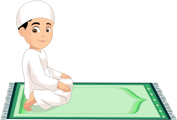 Animated Child Praying Ramadan PNG image