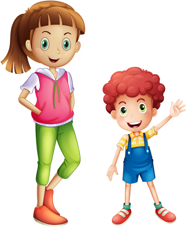 Animated Children Greeting PNG image