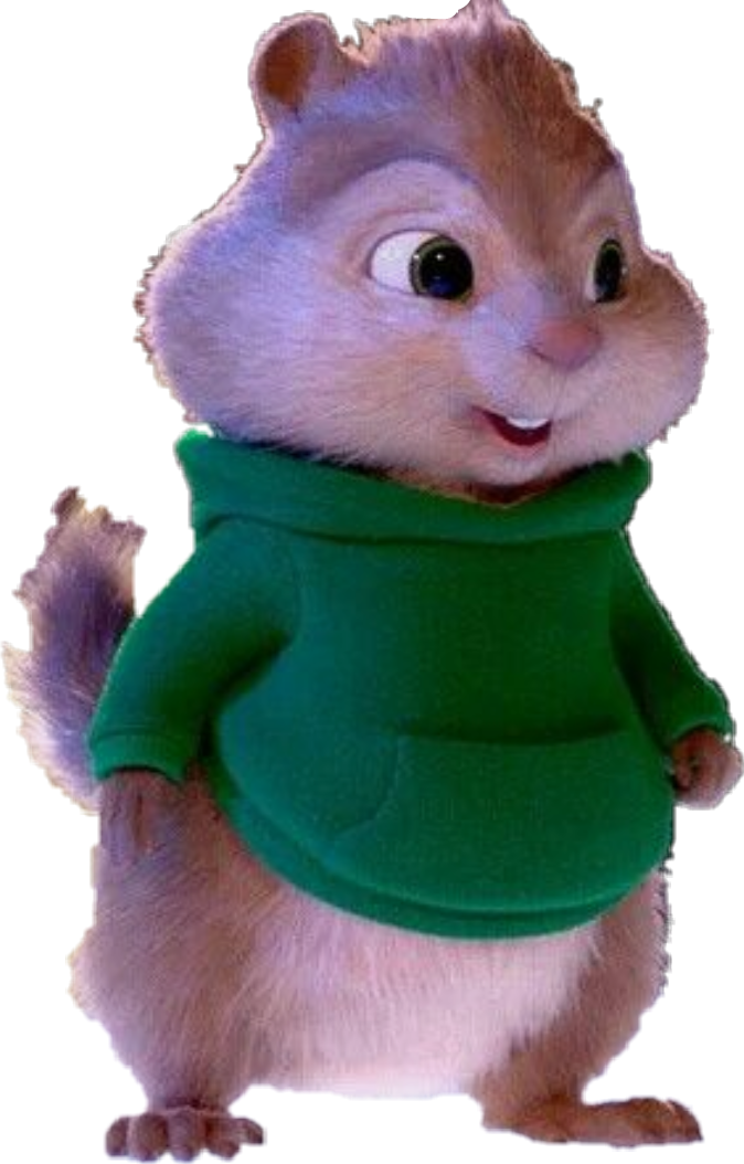 Animated Chipmunkin Green Sweater.png PNG image