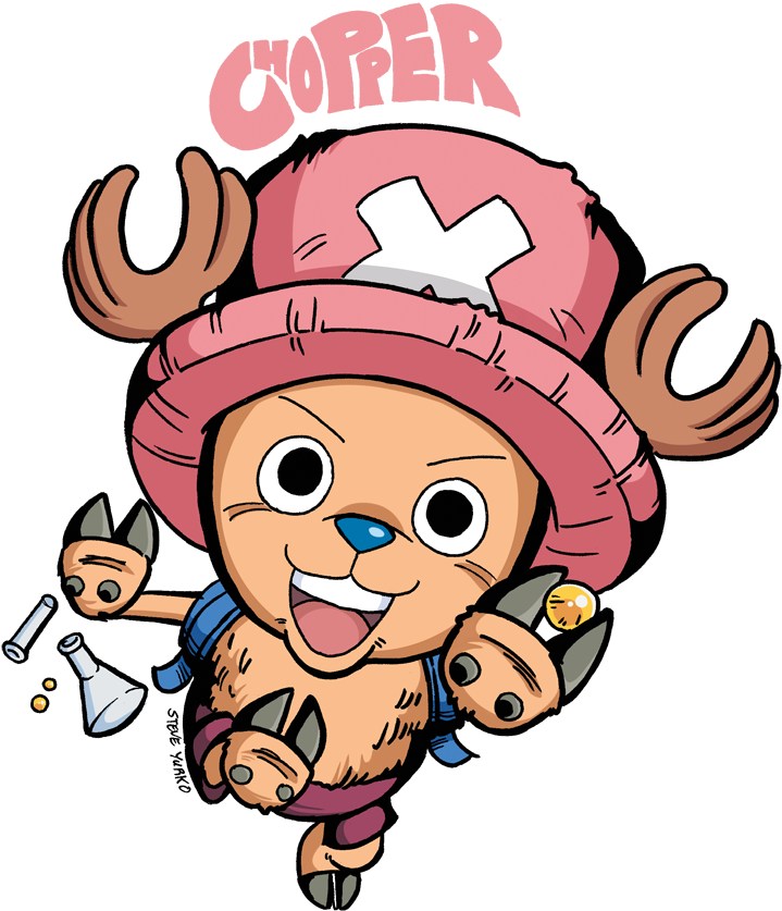 Animated Chopper One Piece Character PNG image