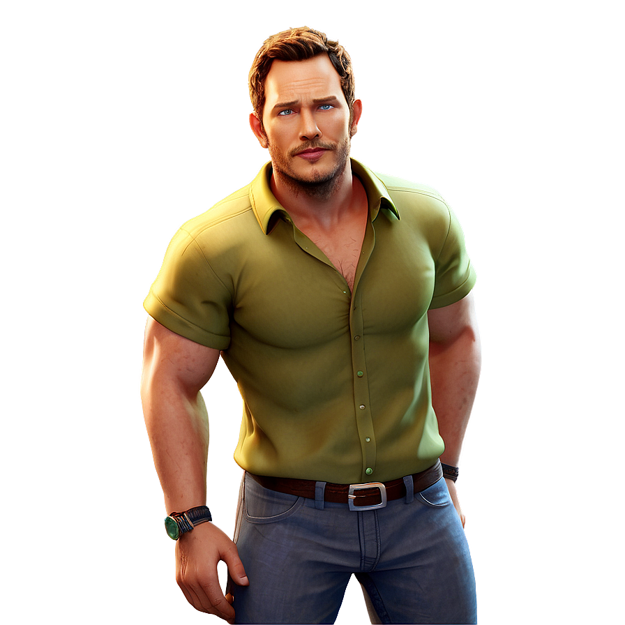 Animated Chris Pratt Character Png 06232024 PNG image