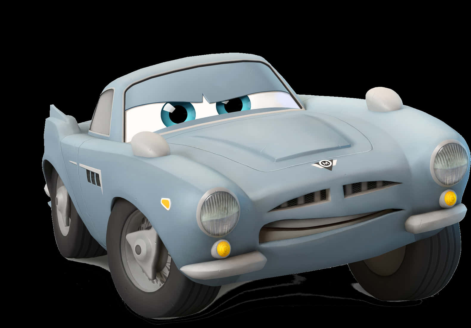 Animated Classic Car Character PNG image