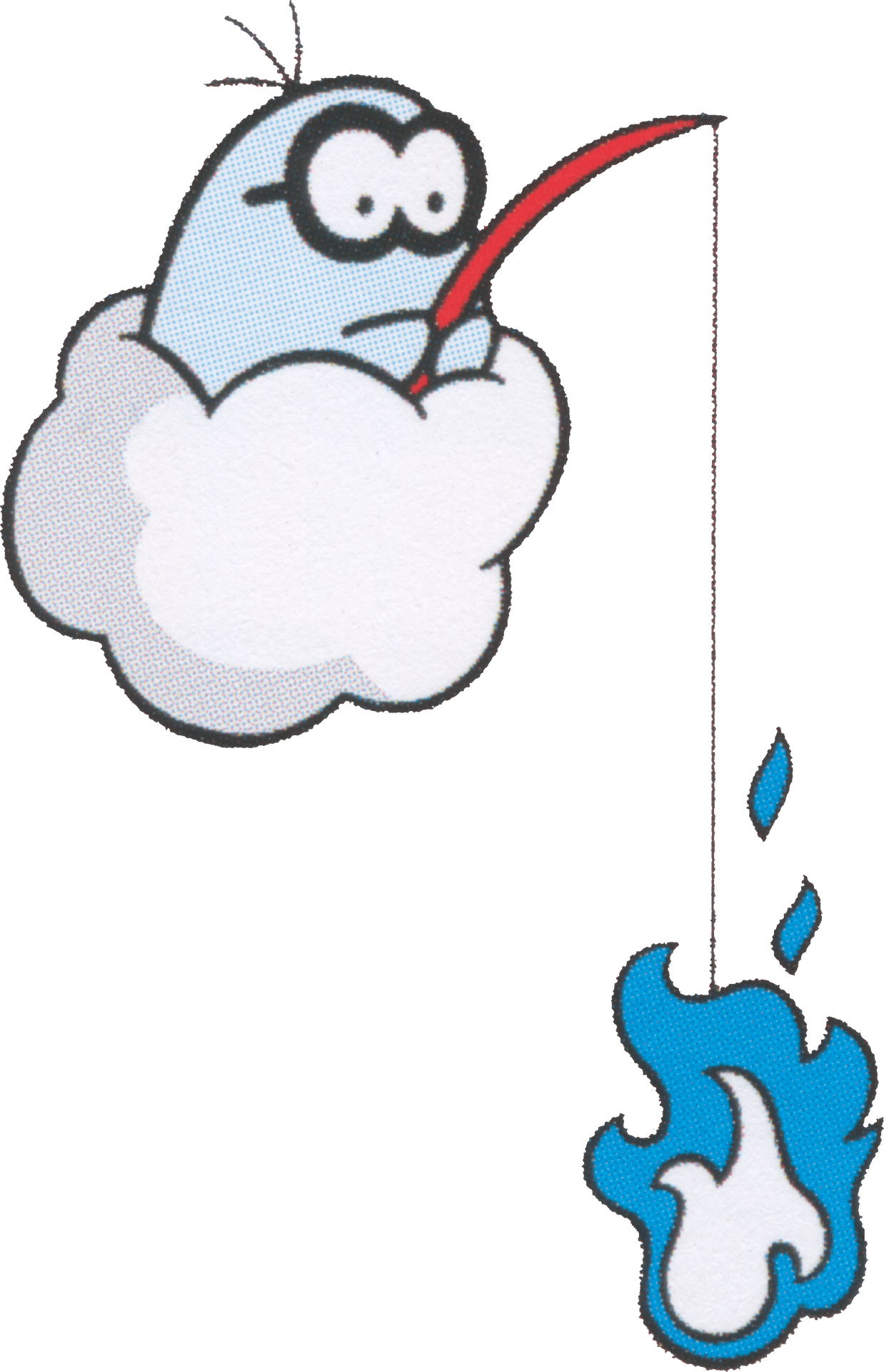 Animated Cloud Fishing PNG image