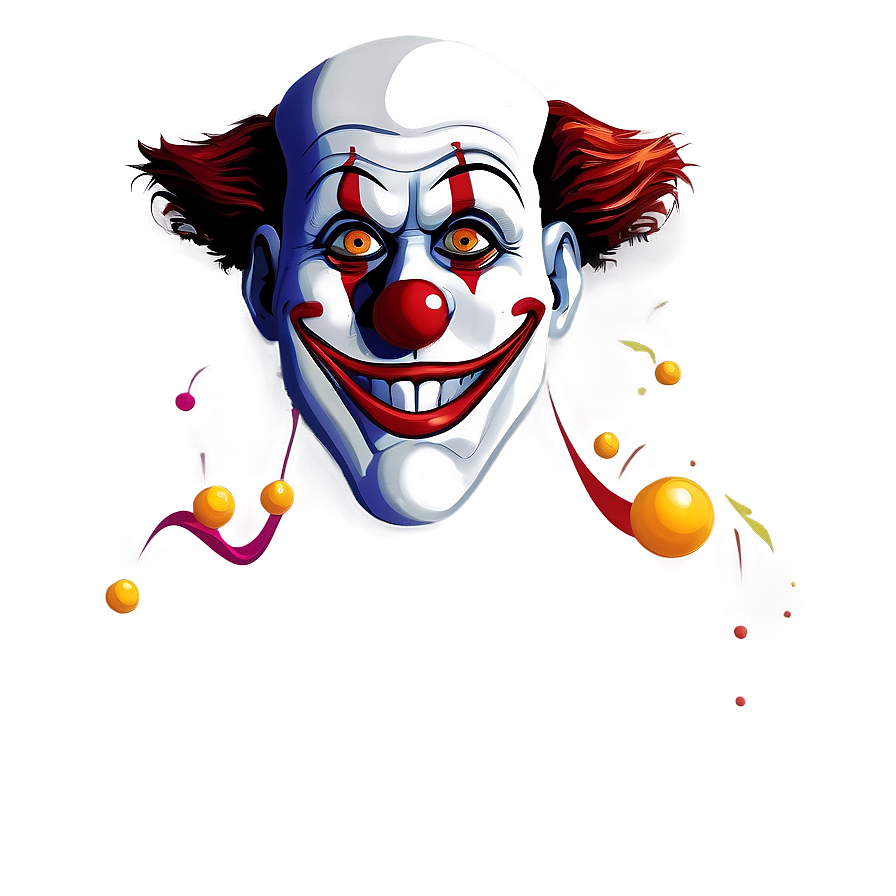 Animated Clown Face Drawing Png 06272024 PNG image