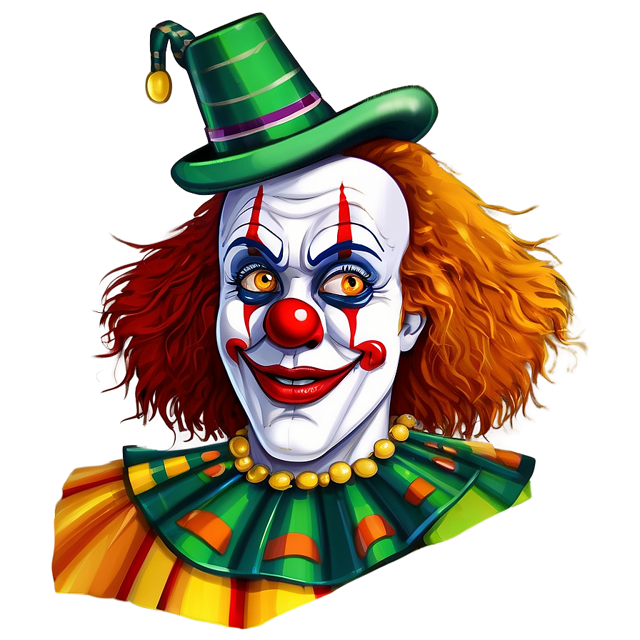 Animated Clown Face Drawing Png 06272024 PNG image