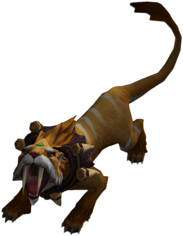 Animated Cougar Character Leap PNG image