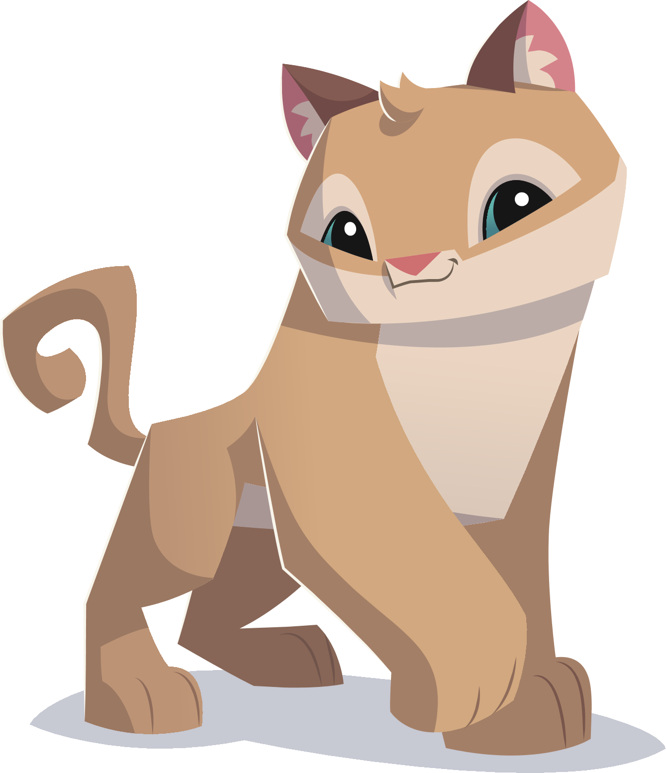 Animated Cougar Cub Illustration PNG image