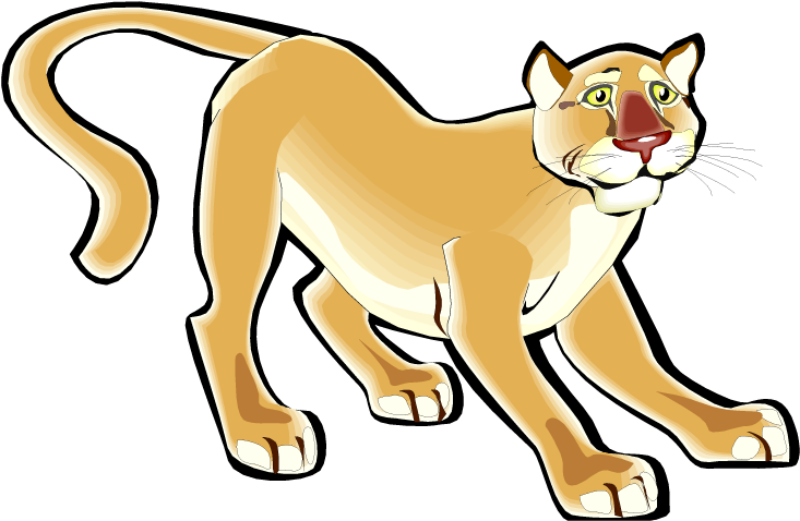 Animated Cougar Walking PNG image
