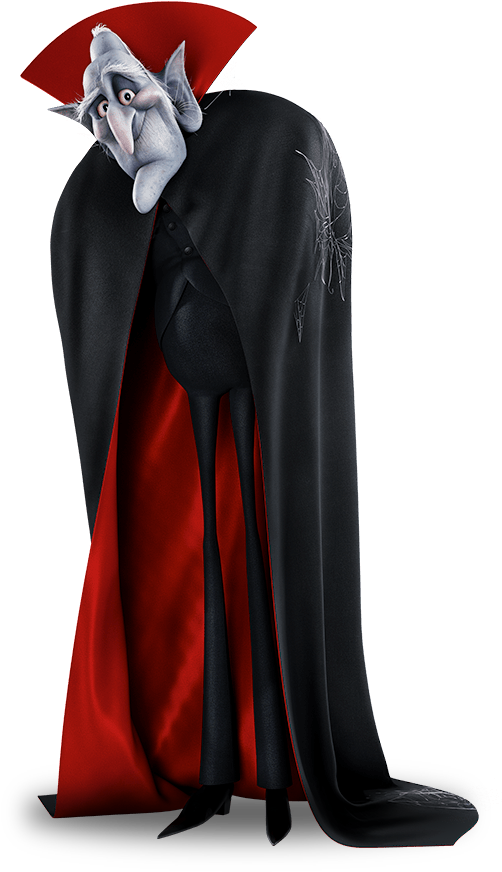 Animated Count Dracula Character PNG image