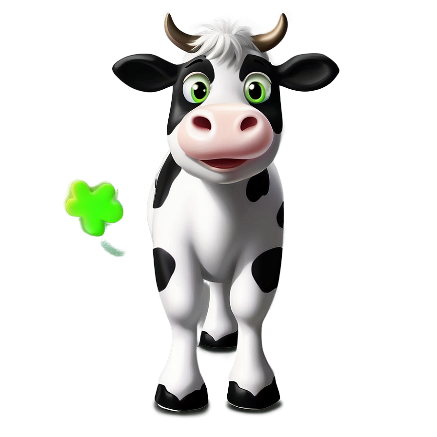 Animated Cow Character Clipart Png 06272024 PNG image