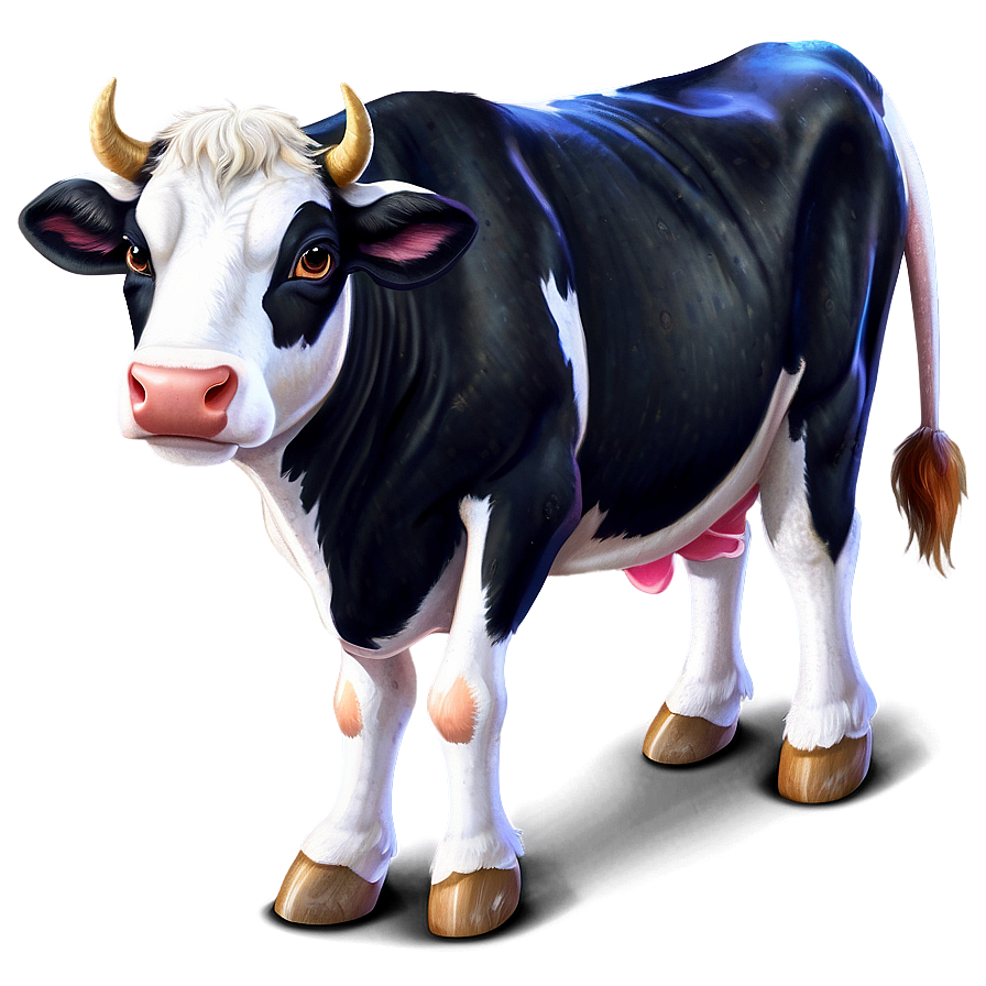 Animated Cow Character Clipart Png Ayu PNG image