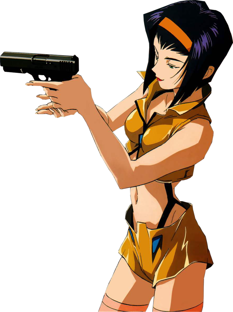 Animated Cowgirl With Gun PNG image