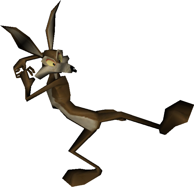 Animated Coyote Character Model PNG image