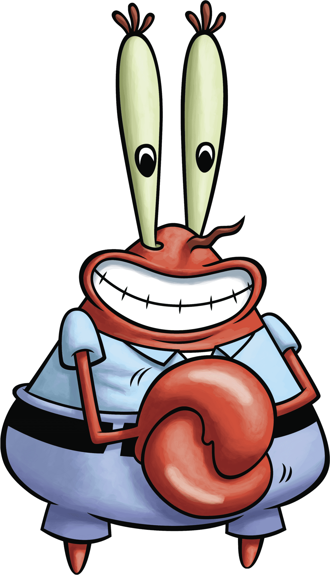 Animated Crab Character Smiling PNG image