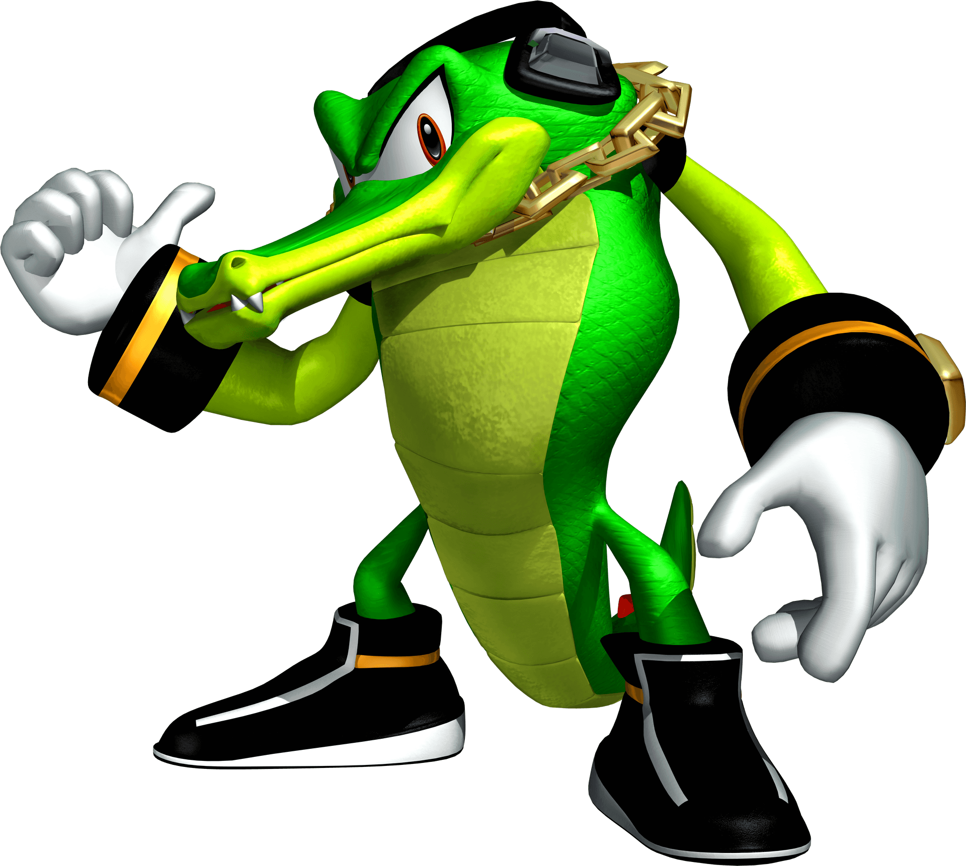 Animated Crocodile Character Thumbs Up PNG image