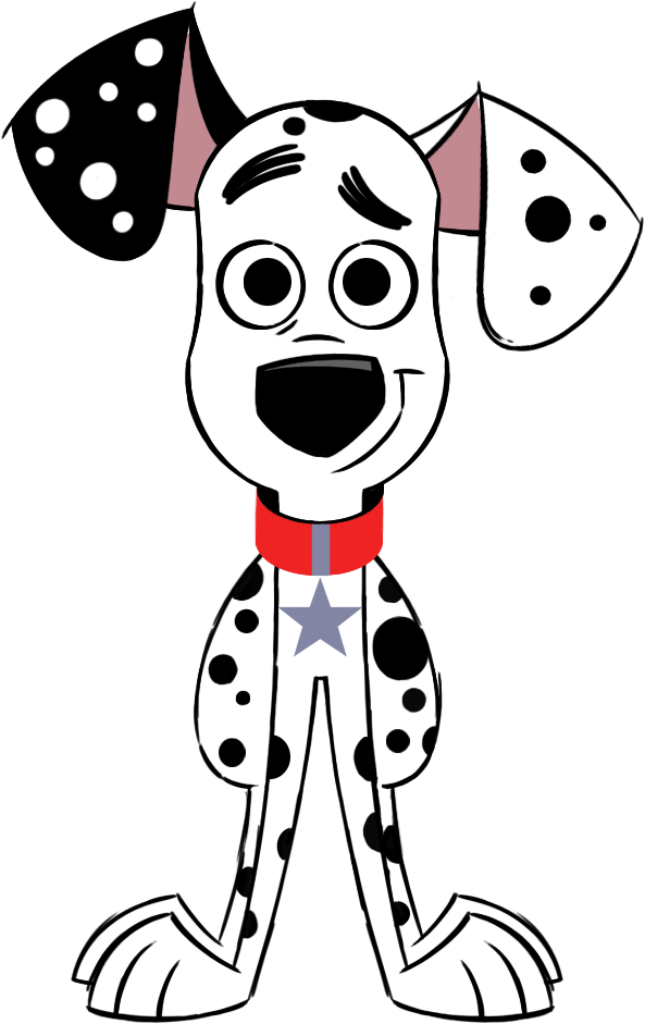 Animated Dalmatian Dog Cartoon PNG image