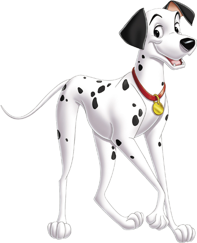 Animated Dalmatian Dog Standing PNG image
