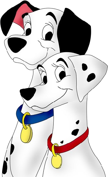 Animated Dalmatian Duo PNG image